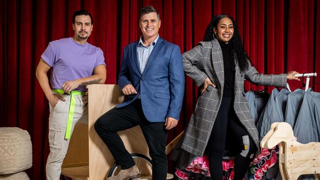 Shane Crawford, Euan Fistrovic-Doidge and Paulini star in Joseph and the Amazing Techniclour Dreamcoat. Picture: Jake Nowakowski