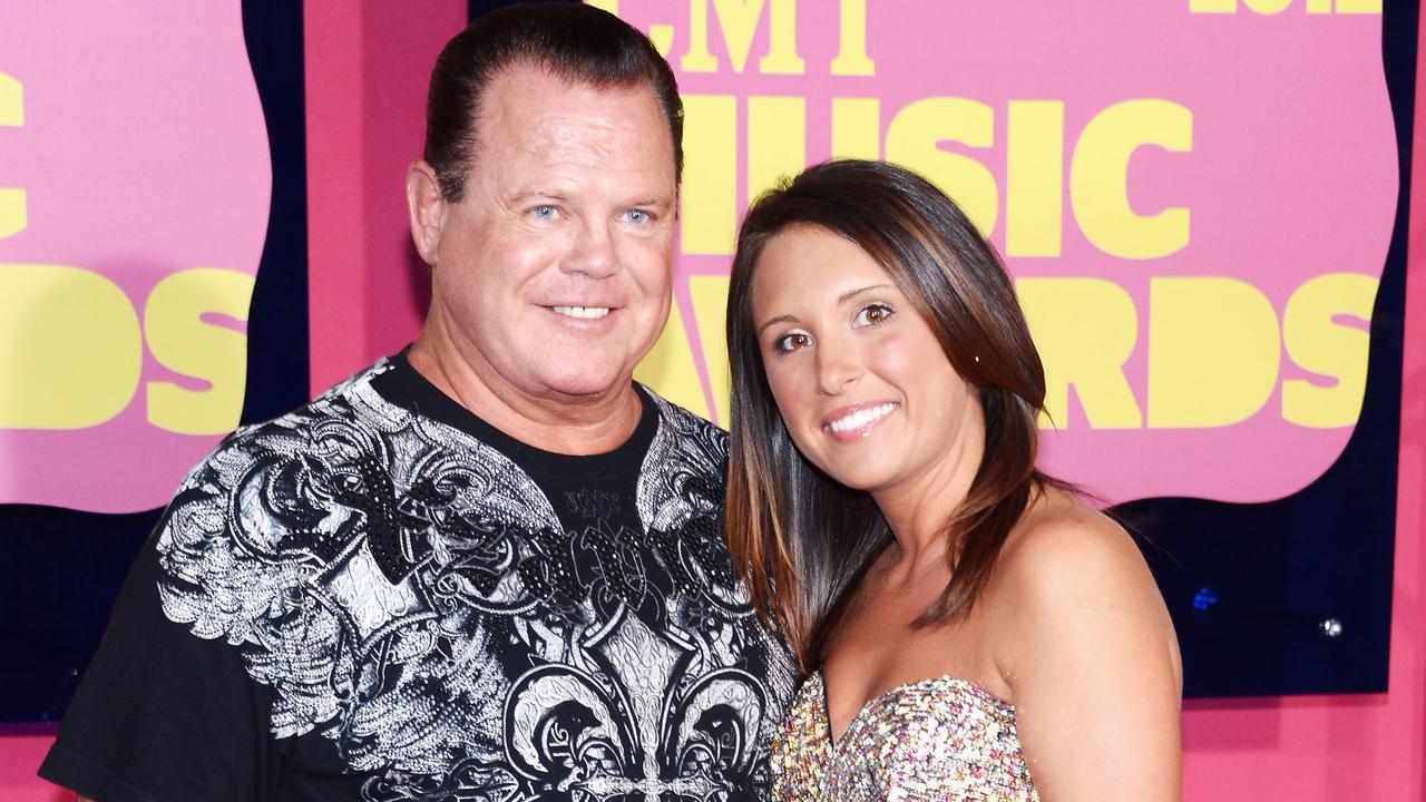 Jerry Lawler and fiancee Lauryn McBride. (Photo by Michael Loccisano/WireImage)