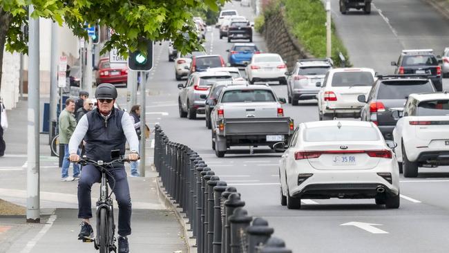 TRANSPORT – bicycle trips across Greater Hobart. Picture: Caroline Tan