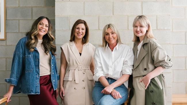 Mumamoo founders, Miriam Weir, Kristina Scutella, Charlotte Chambers and Belinda Humphris. Picture: Supplied