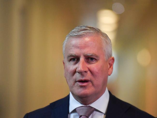 Deputy Prime Minister Michael McCormack has announced a $165 million lifeline for Qantas and Virgin Australia. Picture: AAP