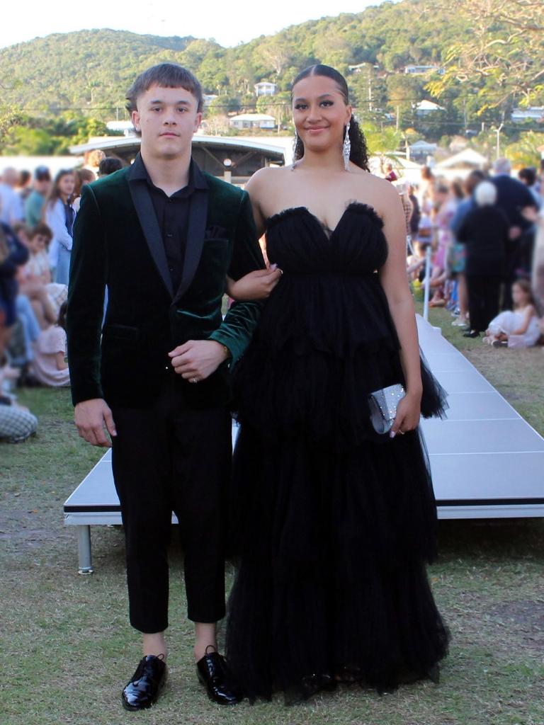 Sharlena and Lochlin at the St Ursula's College Formal.