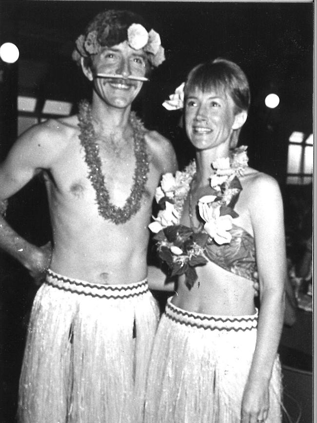 Peter and Jan Quick during NYE celebrations at the Palais in 1983