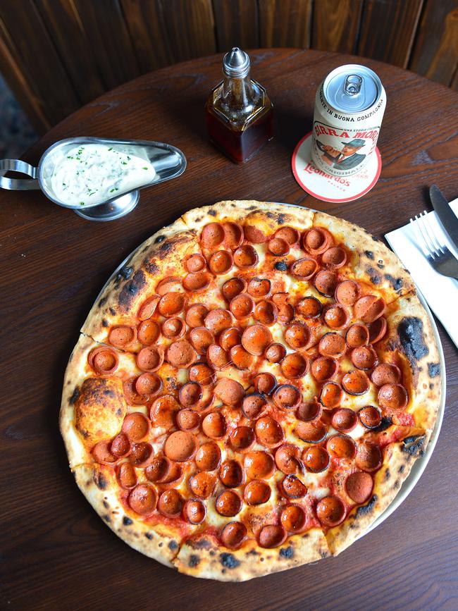 Mamma mia: the pepperoni pizza. Picture: Nicki Connolly