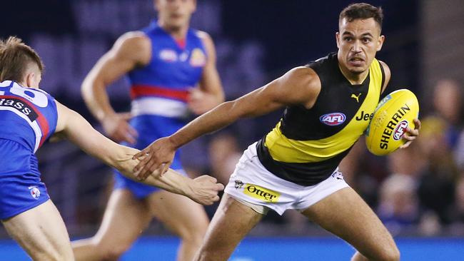 If list sizes are reduced, clubs won’t be able to take a punt on players like Richmond did with Sydney Stack. Picture: Michael Klein