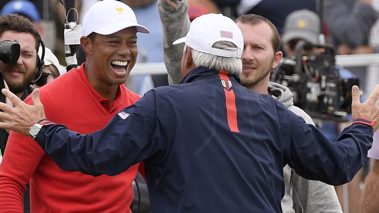 Tiger Woods got the US on the board.