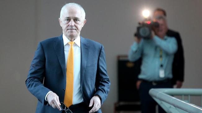 Today’s Newspoll saw Malcolm Turnbull’s better PM rating widen to the largest margin since the election. Picture Kym Smith