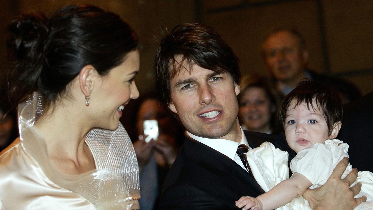 Katie Holmes and Tom Cruise with Suri at the couple’s 2006 wedding