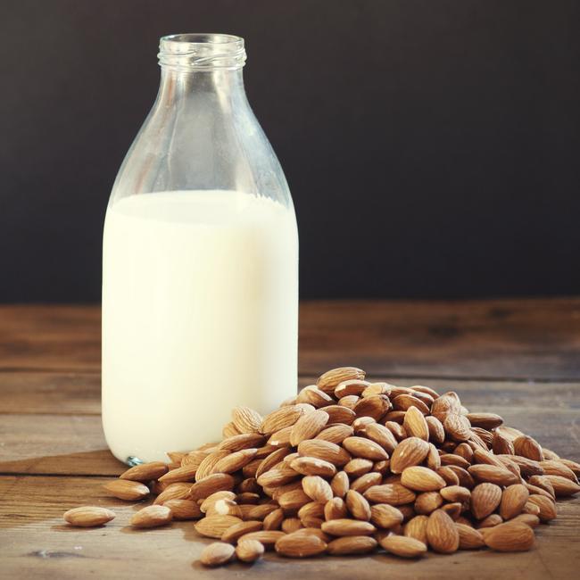 Almond milk is very low in protein.