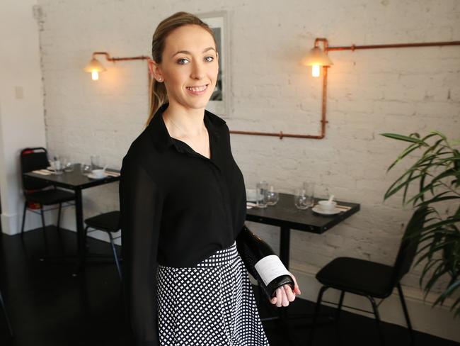 Jessica Martin, 24, left school in year 10 to study a Certificate IV in Hospitality Supervision. Picture: News Corp Australia