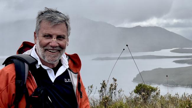 Odalisque III guide Peter Marmion leading a Port Davey cruise. Picture: Philip Young