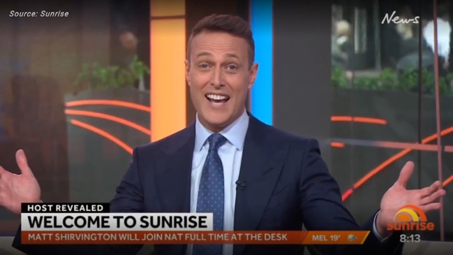 Matt Shirvington announced as new Sunrise host