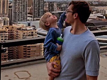 New Phoenix recruit Ryan Broekhoff is in quarantine in Sydney with his son Jack. Picture: SEM Phoenix