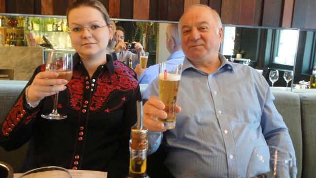 Ex-Russian spy Sergei Skripal and daughter Yulia in Zizzi, the restaurant they had eaten at before being found unconscious on bench.