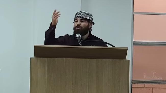 Brother Ismail delivers the sermon at the Al Madina Dawah Centre on October 27. Picture: YouTube