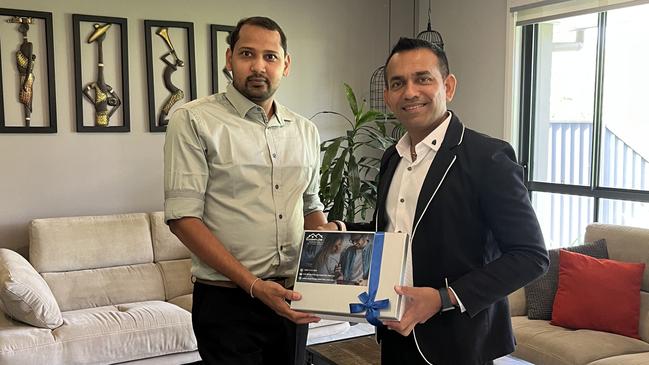 Ashok Patel with his buyers agent Bharat Patel of Cashflow Properties.