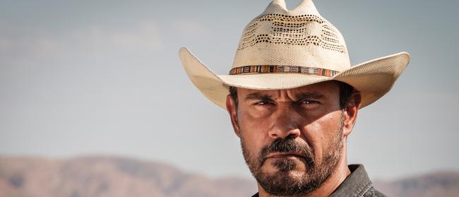 Desert storm … Aaron Pedersen stars as Jay Swan in the AACTA-nominated, ABC drama series, Mystery Road Pic: Supplied/ABC