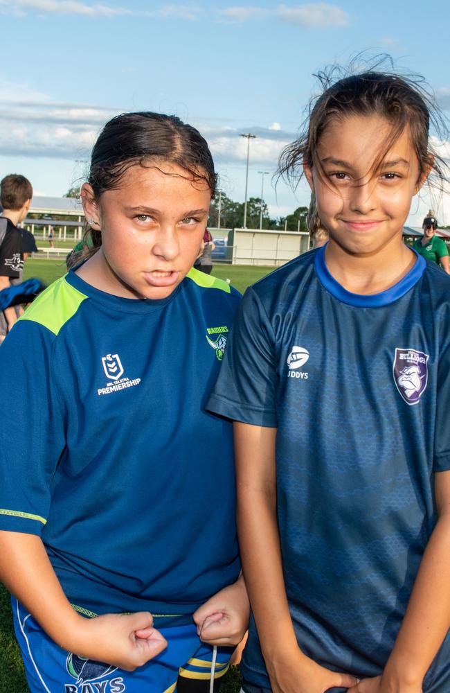 Mahalia Green and Leila Prentice at The Festival of Rugby League. Picture: Michaela Harlow