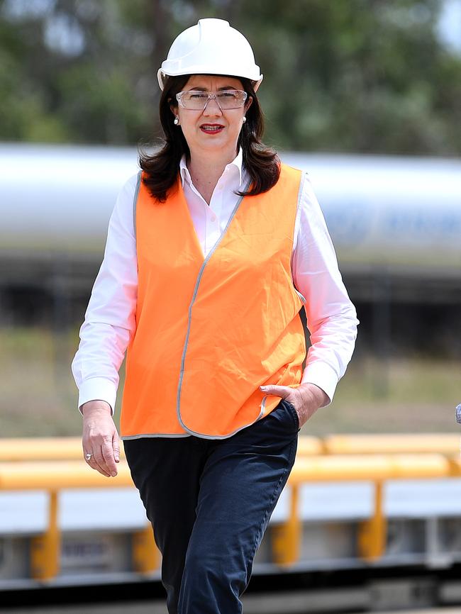 Both leaders have regularly donned high vis and hard hats as part of the election campaign. Picture: NCA NewsWire/Dan Pele