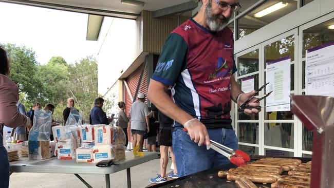 Election Day underway at Pacific Pines on the Gold Coast. Picture: Paul Weston