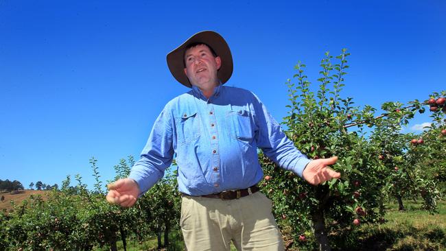 Tasmanian apple farmer John Evans.