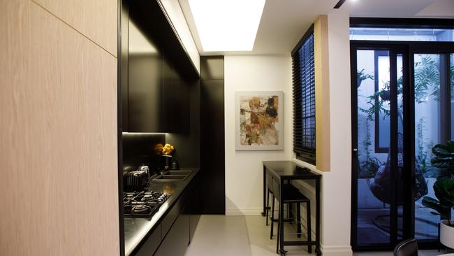 Slimline kitchen. Picture: Tim Pascoe