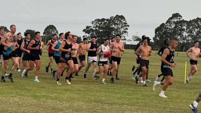 Cora Lynn players at pre-season training. Picture: Facebook