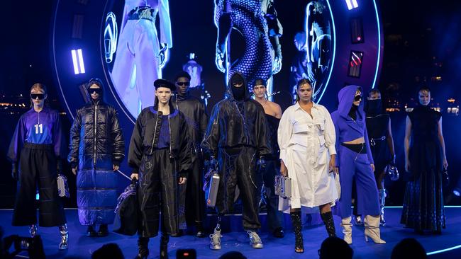 James Parr and Samantha Harris and models storm the runway as part of Pepsi Pulse Collection unveil, a digital and physical fashion, in partnership with Jackson Cowden