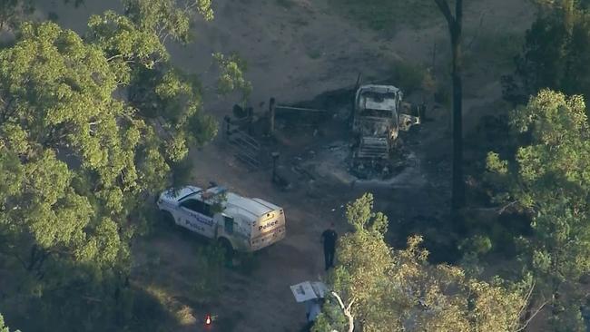 The Wieambilla property where two police officers were shot dead. Picture: Nine News