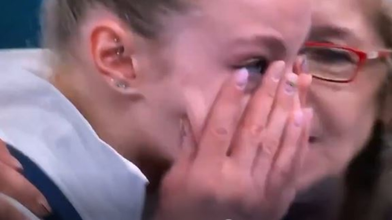 Romanian gymnast Ana Barbosu was absolutely devastated after losing her medal.