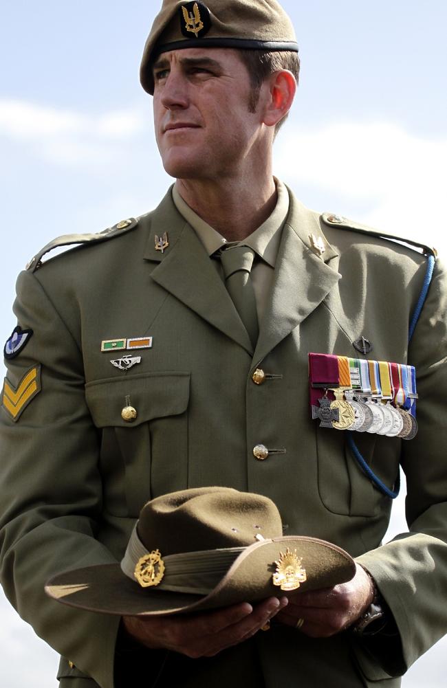 The only person publicly named as being under investigation by the Inspector-General, Australia’s most decorated living soldier Ben Roberts-Smith. Picture: Brad Hunter