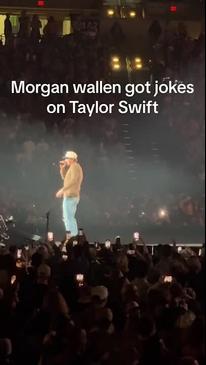 Fans boo as Taylor Swift is mentioned during Morgan Wallen concert