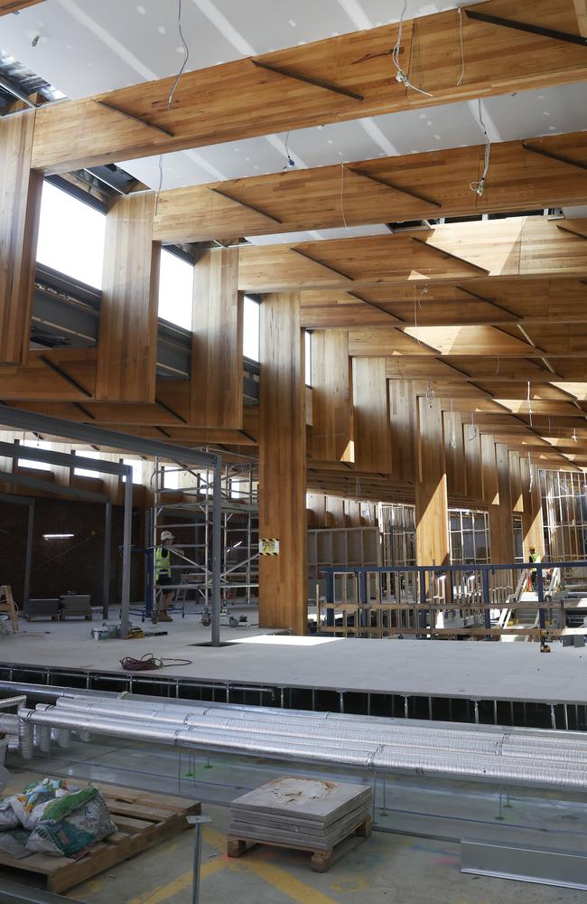 Update on the progress of work being done on the old forestry building to make it ready for staff and students from UTAS. Picture: Nikki Davis-Jones