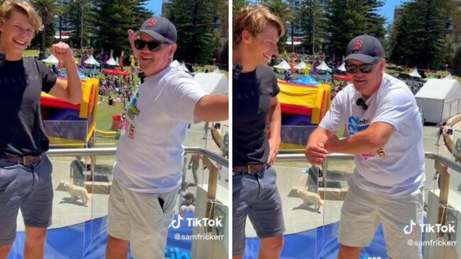 Australia’s former leader has been roasted over his cringe-worthy attempt at a TikTok trend with Olympic diver Sam Fricker.