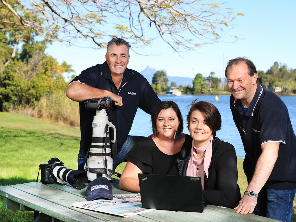 Tweed Daily News staff lead by Editor Bob Anthony, with Photojournalist Scott Powick, Journalist Jodie Callcott and Journalist Jess LambPhoto Wendy Powick Newscorp