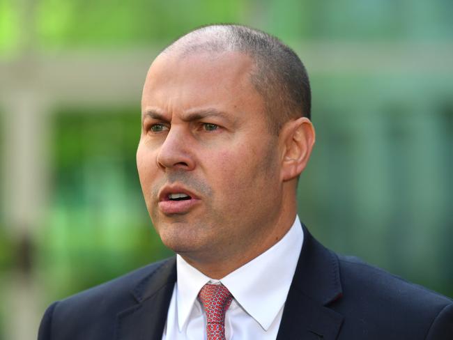 Treasurer Josh Frydenberg at a press conference at Parliament House in Canberra, Wednesday, October 16, 2019. (AAP Image/Mick Tsikas) NO ARCHIVING