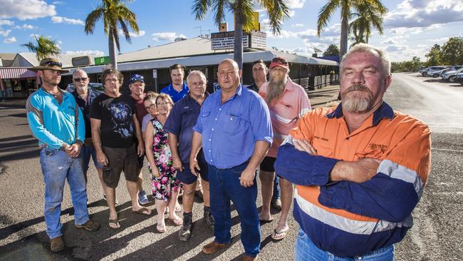 Clermont workers and residents are unhappy about anti-Adani protesters coming to town. Picture: Nigel Hallett 