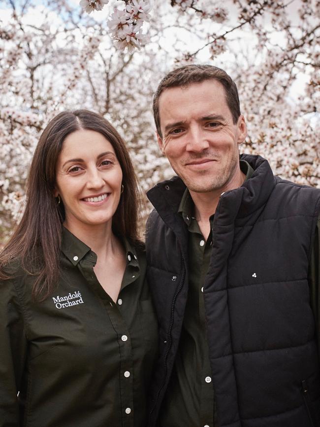 Tom and Jenna Stefanovic at Mandole Orchard.