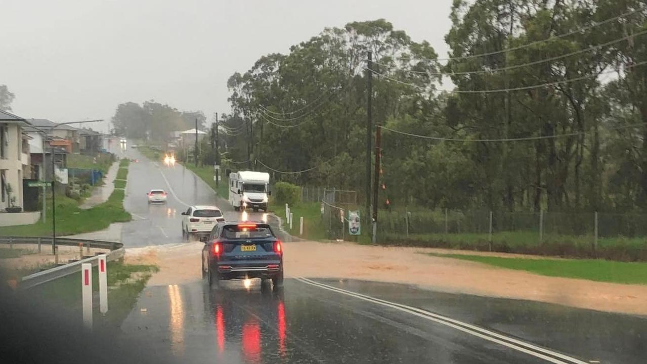 Terry Road, Box Hill affected by flash flooding on March 2, 2022.