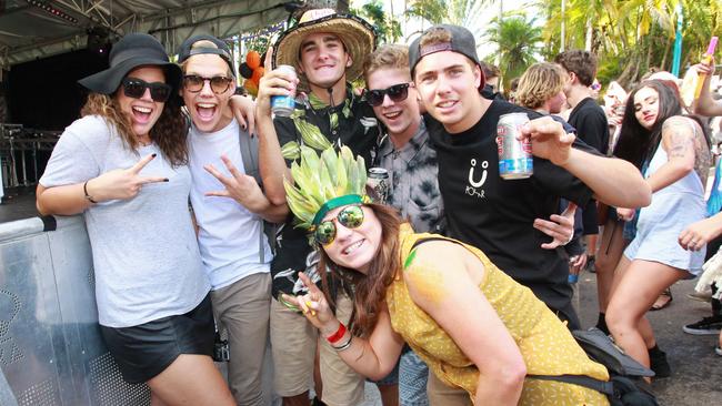 Festivalgoers at the Big Pineapple Music Festival in 2014. Picture: Brett Wortman