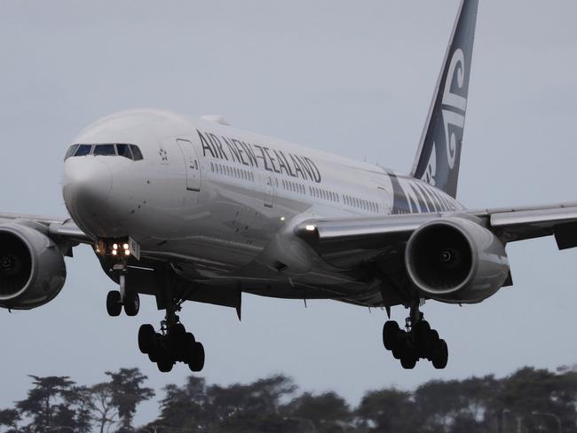 AUCKLAND, NEW ZEALAND - FEBRUARY 05: Air New Zealand flight NZ1942 touches down at Auckland International Airport after departing from Wuhan, China on February 5, 2020 in Auckland, New Zealand. Flight NZ1962 departed Wuhan on Wednesday carrying 198 passengers, including five pilots, 11 cabin crew, and medical engineering staff. The majority of passengers New Zealand or Pacific Island nationals and will be quarantined for 14 days at Whangaparaoa military base, just north of Auckland, while the 35 Australian passengers will be transferred directly from Auckland to Christmas Island for quarantine. The death toll from coronavirus in China has now passed 490, while there are now more than 24,000 confirmed cases on the mainland. There are no confirmed cases of the virus in New Zealand, while Australia today confirmed a 13th case. (Photo by Dean Purcell-Pool/Getty Images)