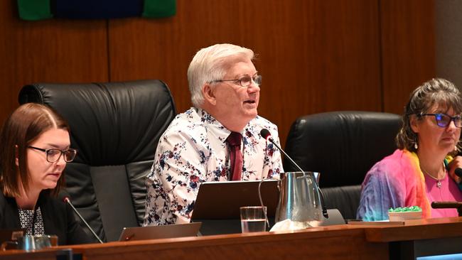 Deputy mayor Terry James maintained that the billboard was not compliant. Picture: Isaac McCarthy