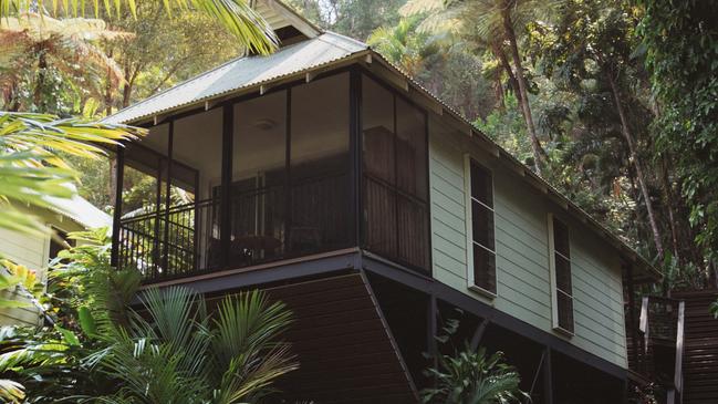 The award-winning Daintree Eco Lodge, pictured before the floods, will not re-open until March 1 after suffering extensive flood damage. Picture: Supplied