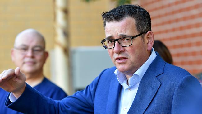 Premier Dan Andrews has come under fire for his lack of transparency about his latest China visit. Picture: NCA NewsWire/Nicki Connolly