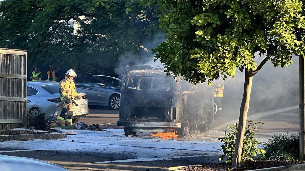 Fireys took control of the blaze within minutes of their arrival.