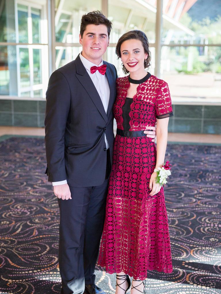 Patrick Coffey and Peniche Reu at the 2016 St Philip’s College year twelve graduation and valedictory dinner. Photo: EMMA MURRAY / NT NEWS