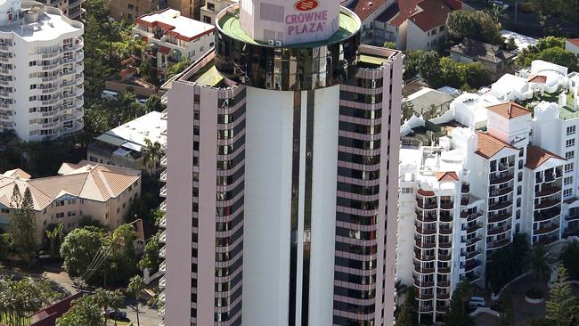 Aerial photo shoot of the Gold Coast - Crowne Plaza, Broadbeach