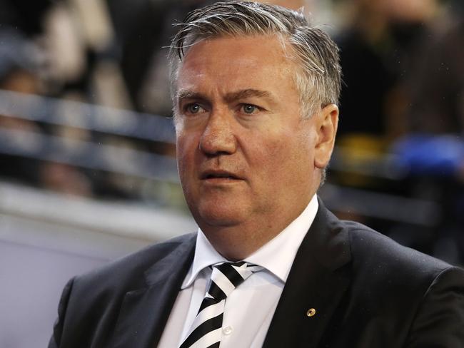 MELBOURNE, AUSTRALIA - JULY 26: Eddie McGuire, President of the Collingwood FC looks on during the 2019 AFL round 19 match between the Collingwood Magpies and the Richmond Tigers at the Melbourne Cricket Ground on July 26, 2019 in Melbourne, Australia. (Photo by Dylan Burns/AFL Photos via Getty Images)