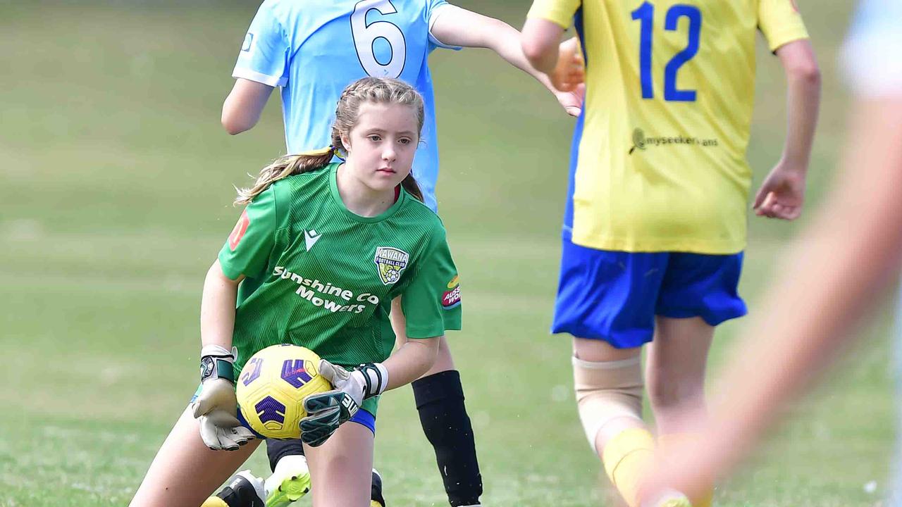 SOCCER: U 13 girls, Kawana V Maroochydore. Picture: Patrick Woods.