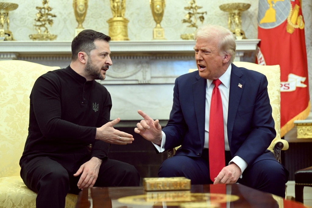 From handshake to meltdown as Trump and Zelensky clash